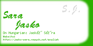 sara jasko business card